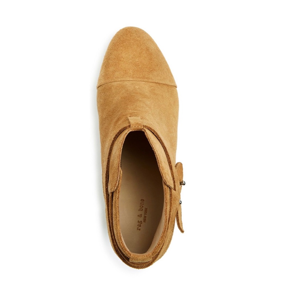 Rag & Bone Harrow Suede Booties Tan 37 NIB - Picture 5 of 9